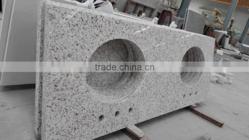 Bathroom Quartz Vanity Tops with Double Sink Cut-out