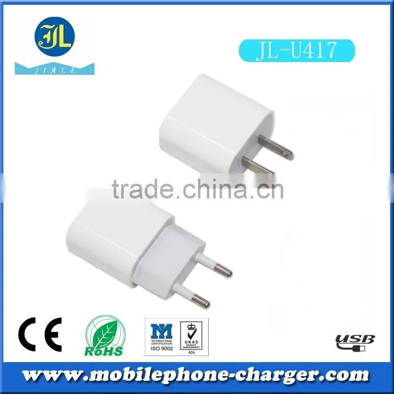 High Power 2 port usb Travel charger 5V 1A EU/US Plug USB Wall AC Power Adapter