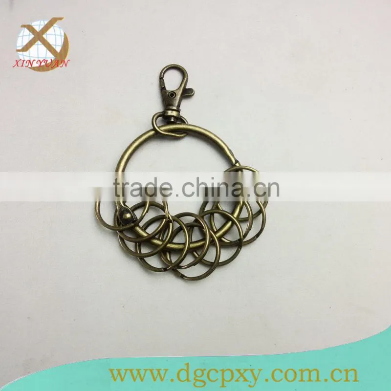 ladies handbag antique brass key ring for cellphone bag