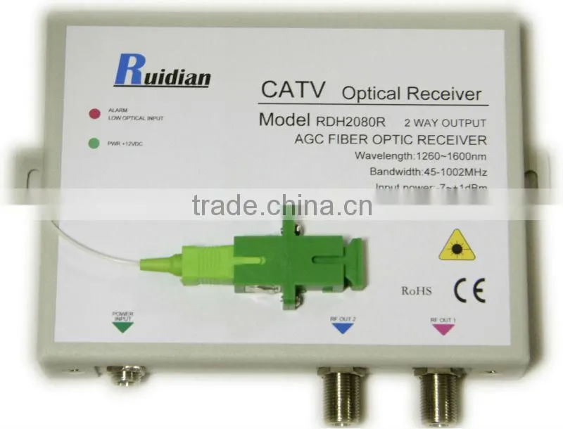 FTTH Two Ways CATV Fiber Optic AGC Receiver price