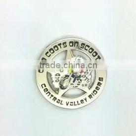 Enamel round star badges