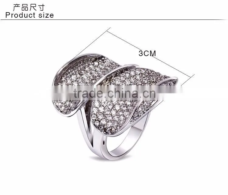Limited Style Big Luxury Setting Cubic Zirconia Women Engagement Party Deluxe Ring