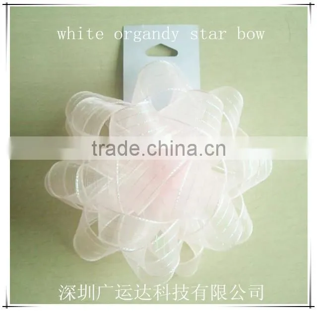 PP ribbon gift decoration packing christamas promotional star bow