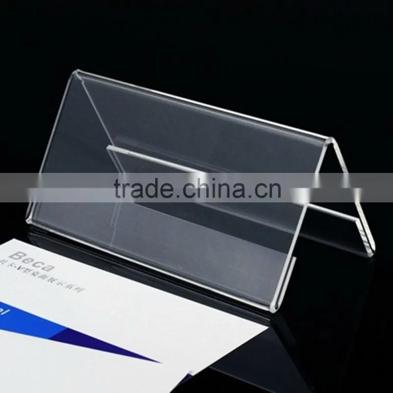 Acrylic Sign Holder Desk Label Name plates Holder Paper Card Table Holder Price Sign nameplate acrylic
