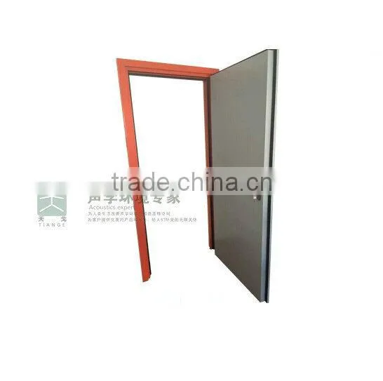 Wood grain interior sound proof door for theatre