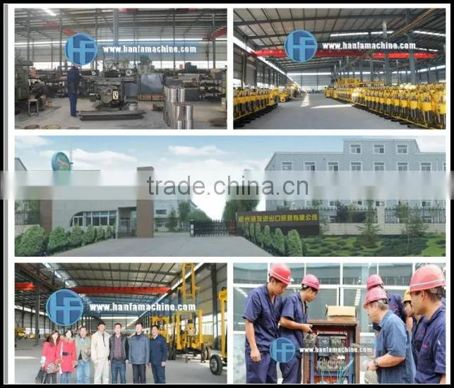 for water well and core drilling,crawler type HF180Y water boring machine,can drill depth up to 320m,easy operate