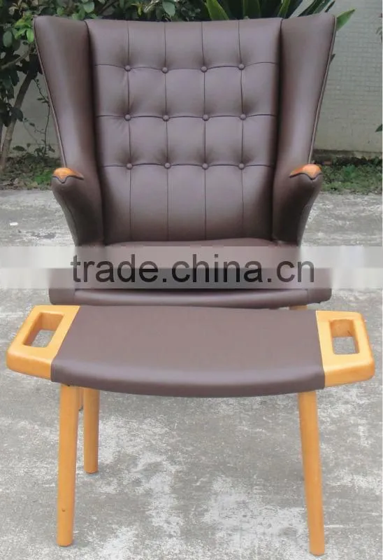 modern classic bauhaus leather lounge chair