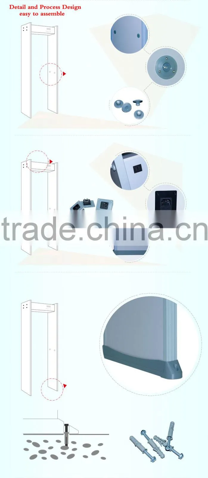 Original Factory Walk Through door a metal detector