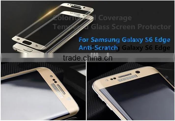 New Arrival ! ! ! -For Samsung S6 edge plus full size 3D tempered glass screen protector curved