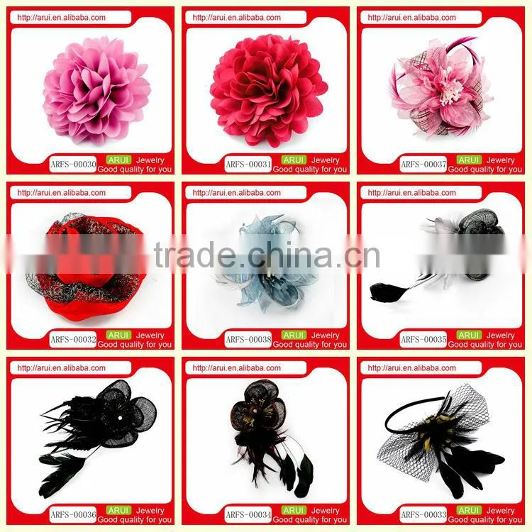 China factory direct elegant ladies lace feather brooch hairpins