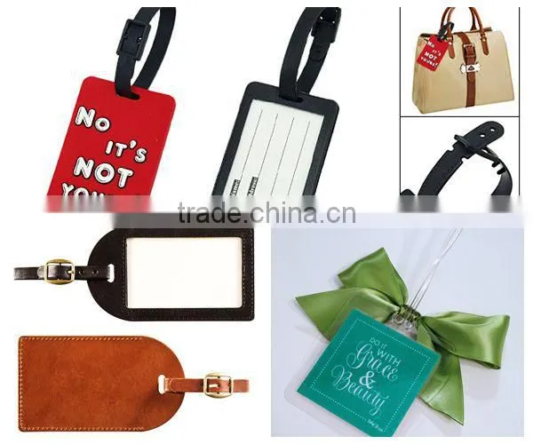 soft pvc luggage tag