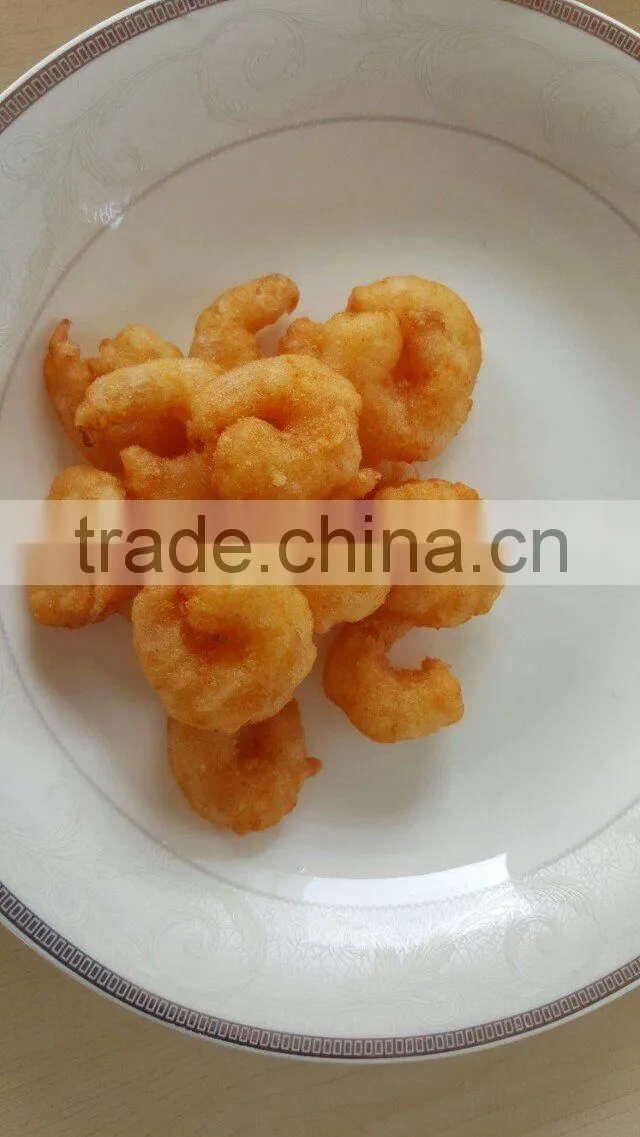 high quality frozen white vanname breaded shrimp