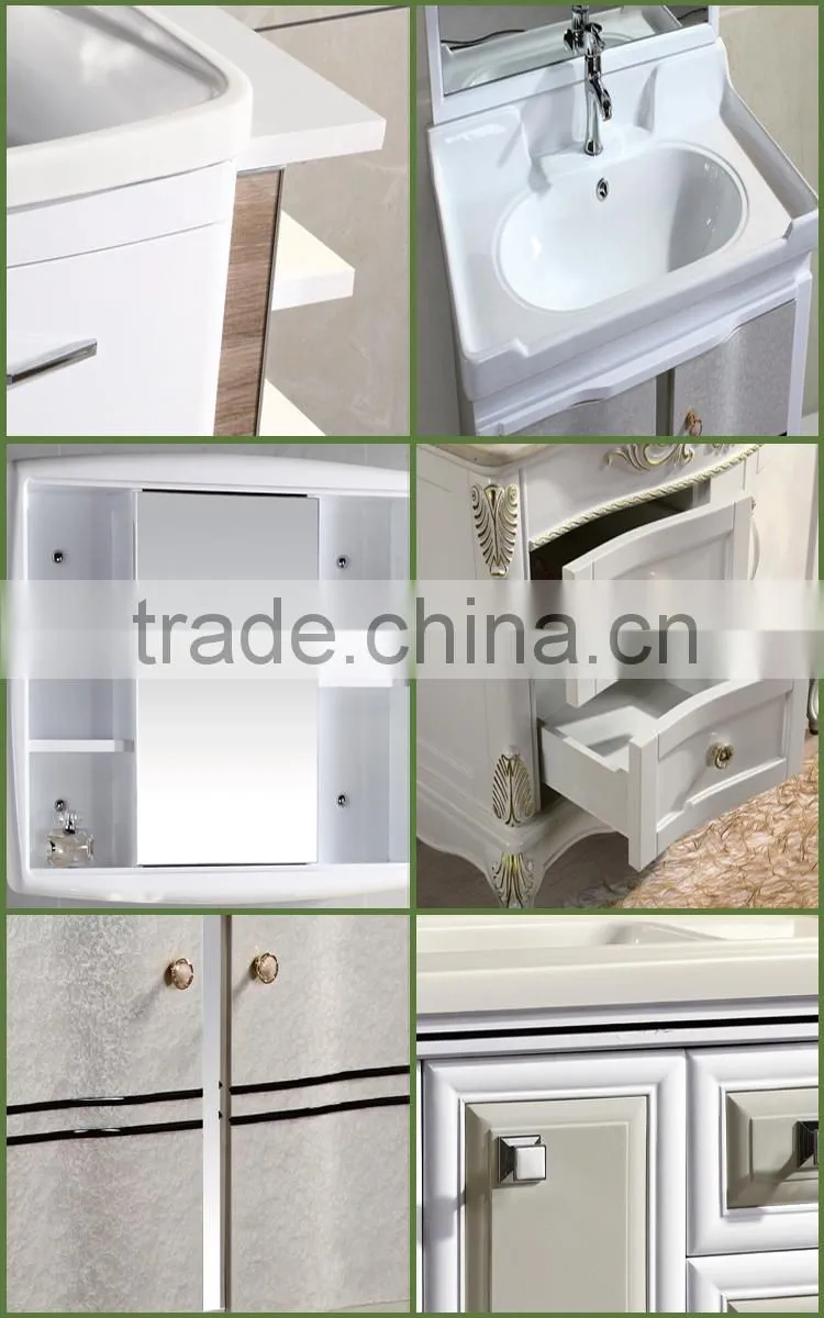 solid wood bathroom wash basin cabinet,wash basin mirror cabinet(EAST-28042)
