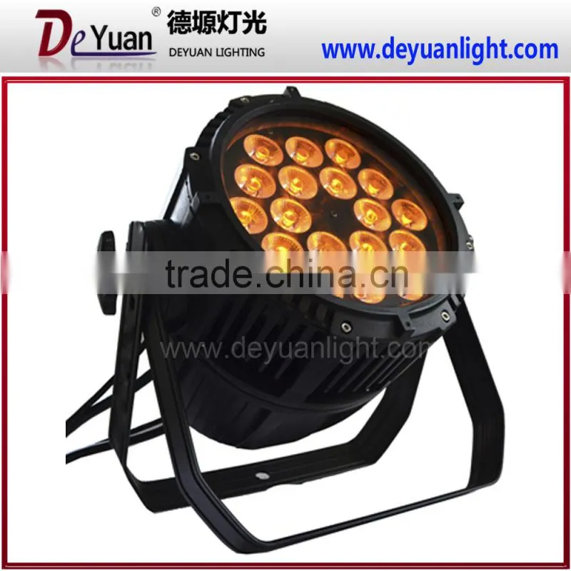 High quality rgbwa led par can 18x10w led stage light for party wedding event