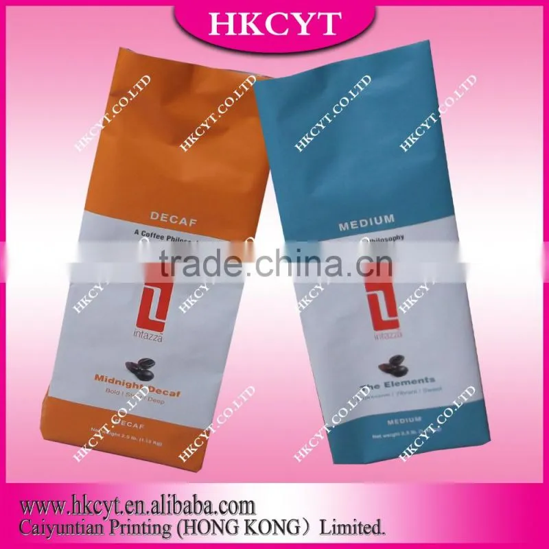 custom printing aluminum foil coffee bag