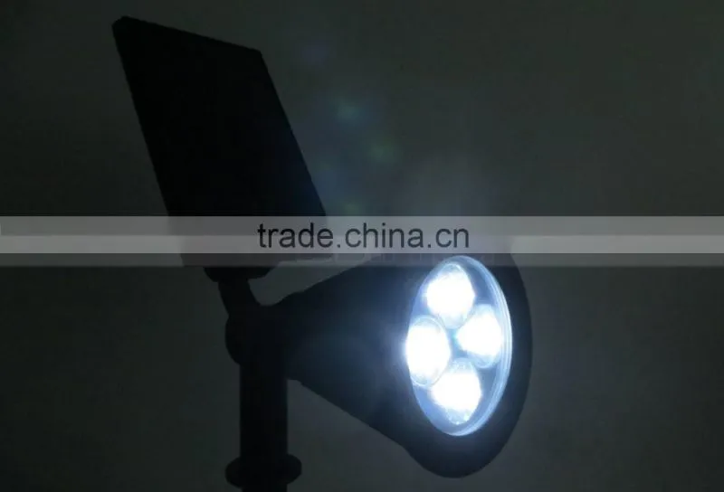 Waterproof Landscape 4 LED Solar Spotlight Outdoor Wall Lamp