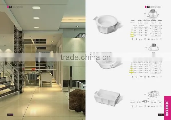 modern gypsum plaster recessed lighting fixture e27