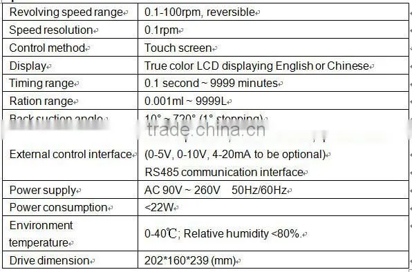 Intelligent Constant Transferring Peristaltic Pump