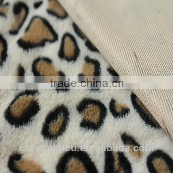 discount polyester plush faux fur fabric