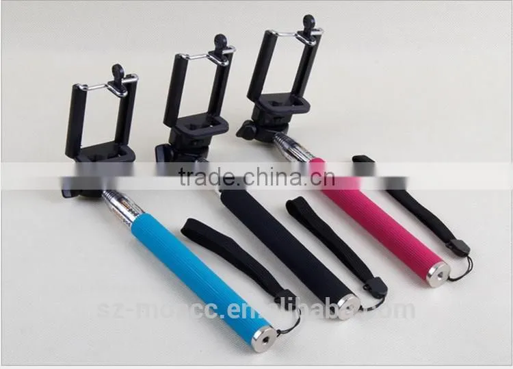 Flexible wireless bluetooth selfie stick monopod