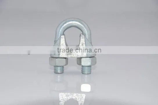 hot sale electro galvanized malleable cast iron wire rope clip