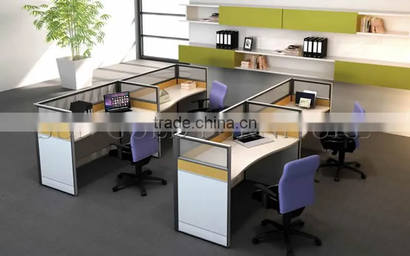 Modern 6-seat workstation, office partition ( SZ-WS001)
