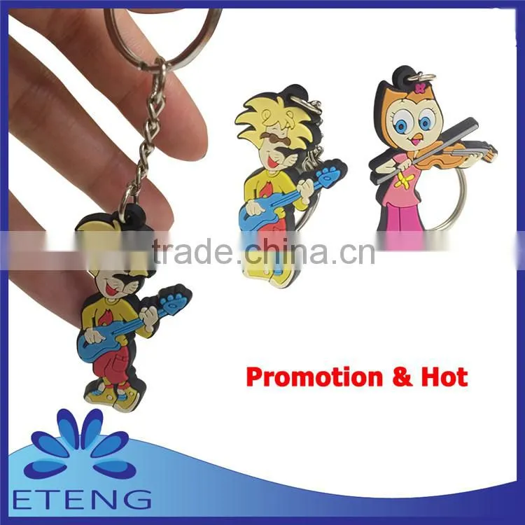 High-quality custom shaped soft pvc keychain for promotion item