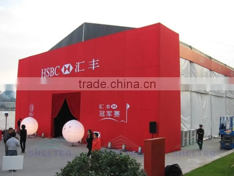 Professional wooden event tent