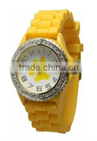 Silicone japan quartz movt fashion custom design kids watch