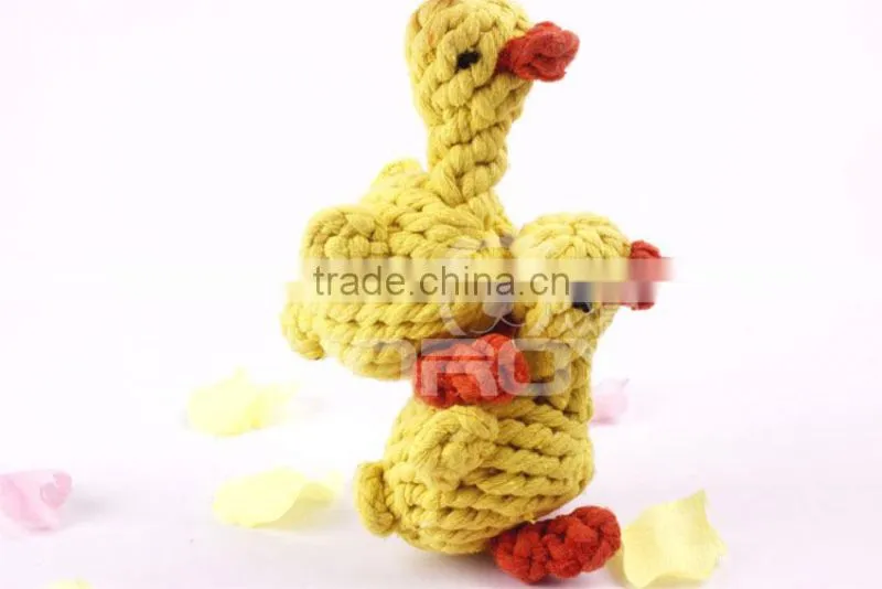 2014 all new funny duck animal shape cotton pet toys and pet products