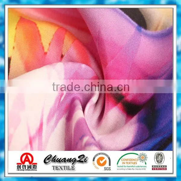 100 rayon print flowers voile fabric for dresses