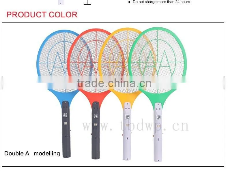 2016 HOT SALE BIG SIZE MOSQUITO RACKET WITH LED LIGHT