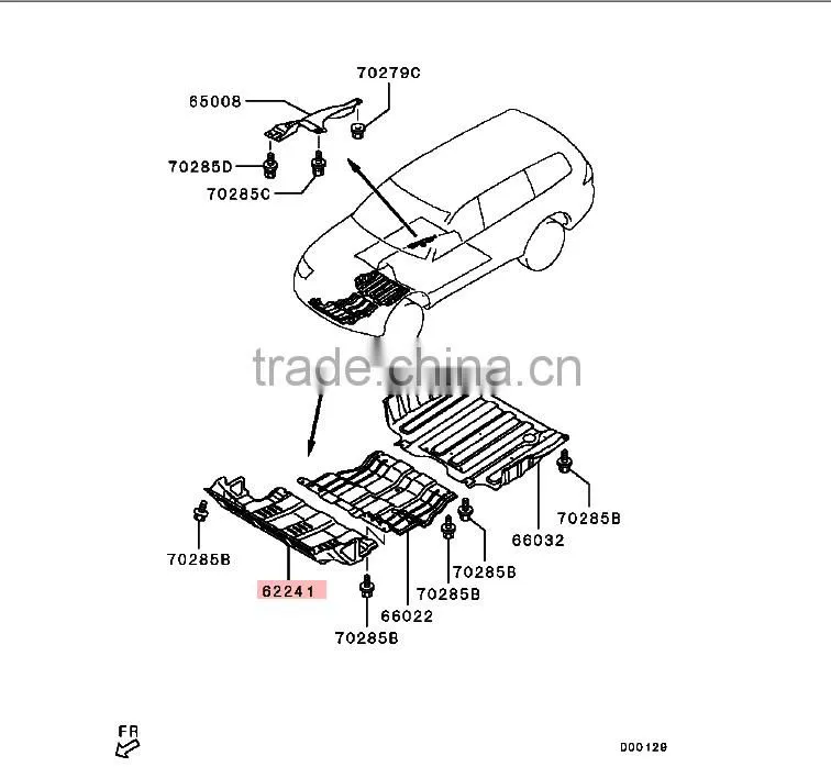 Under Skid Plate For Mitsubishi Triton L200 Sport KA4T KH8W KG4W 5370A434