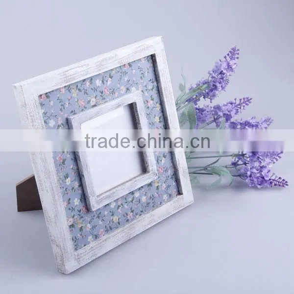 2014 Hot Sell Home Decoration MDF Photo Frame With Fabric Insert