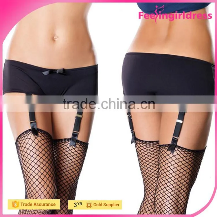 Fashion Lace Thong Sexy Black NO MOQ Hot Sale High Quality 2016 New Design Women Garter Belt