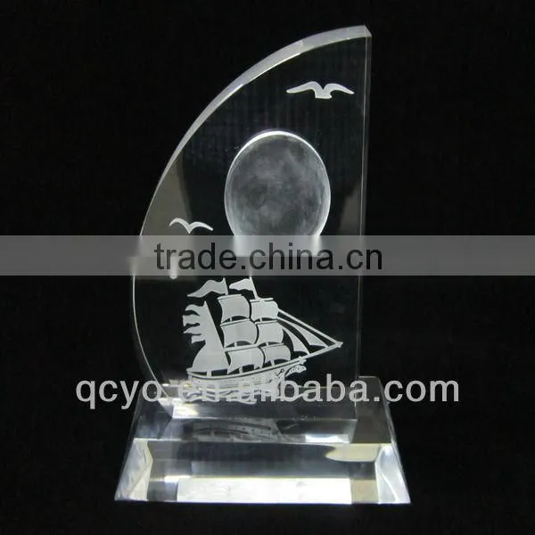 2013 Hot sale heart shaped acrylic award QCY-057 in China