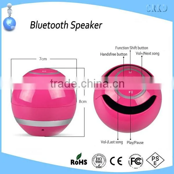 2015 new product bluetooth mini speaker for iPhone Samsung Tablet PC