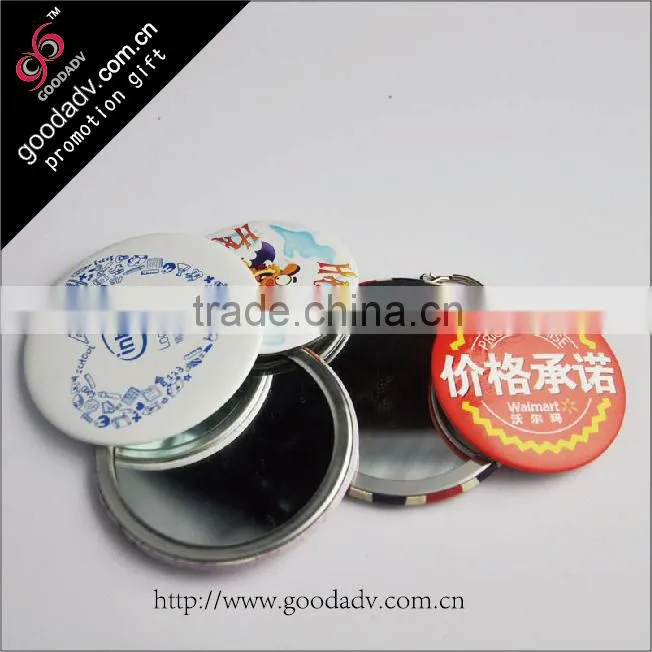Promotional Round Metal tin floor mirror
