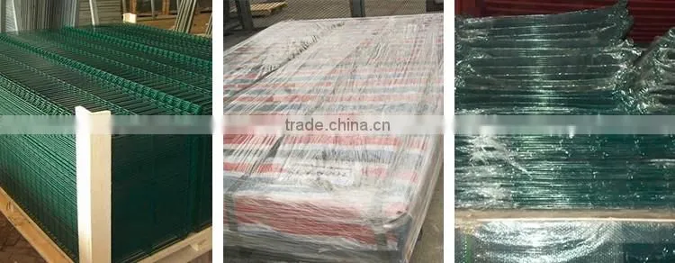 Hot dipped galvanized pvc coated weld wire mesh triangle bending fences for houses factory(curved fence)