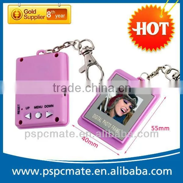 sony digital photo frame with keyclain promotional gifts with round shape