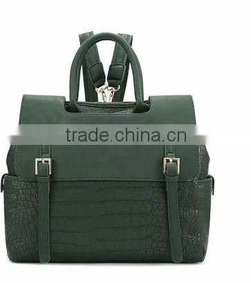 girl's fashion leather backpack korea style backpack