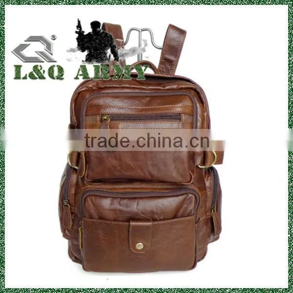LQ 2014 Fashion Leather Vintage Backpack