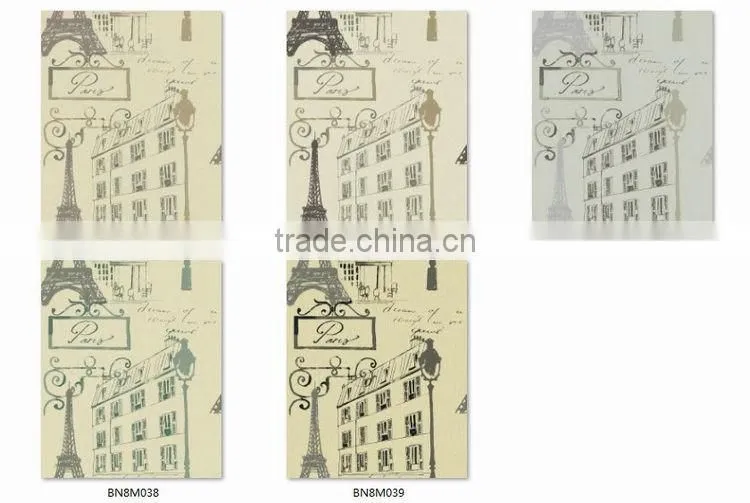 discounted printing pvc wallpaper, coffee retro lighthouse wall mural for study room , attractive wall covering supplier