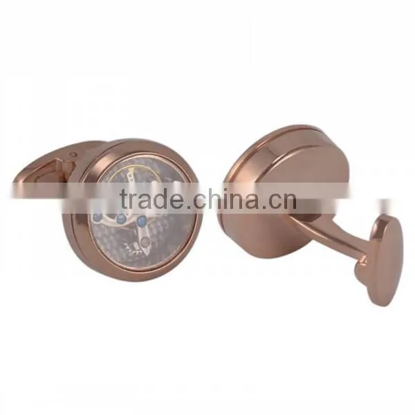Fashion custom rose gold cufflinks,design your own floating locket cufflinks