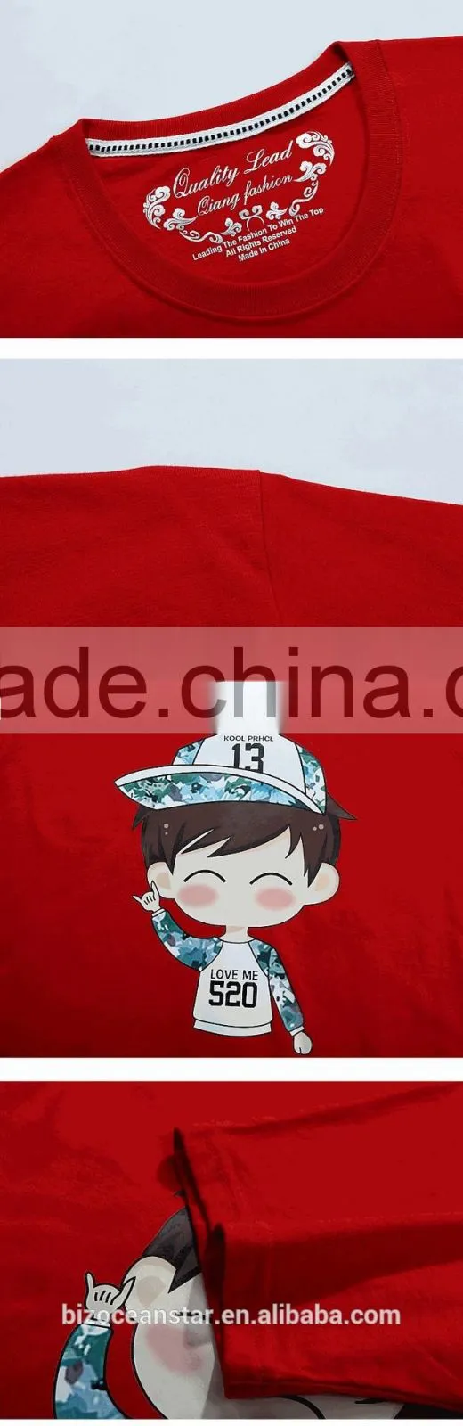 Pure cotton short sleeve parent-child outfit lovers t-shirts
