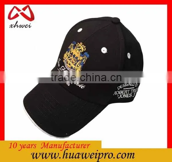 Guangdong factory oem 3d emroidery baseball caps and hats/fashion golf cap
