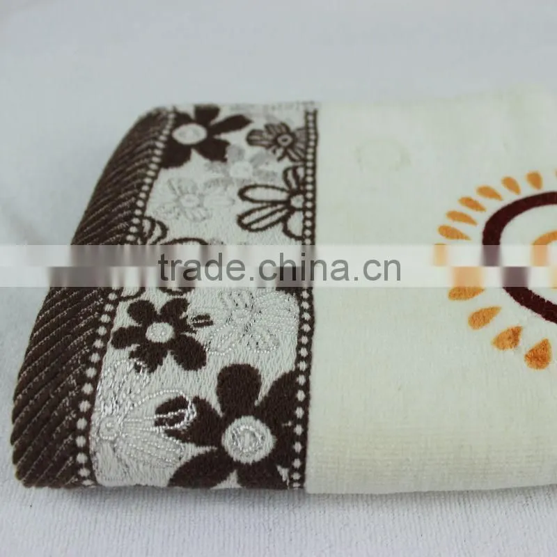 100% cotton elegant bath towel for home textiles