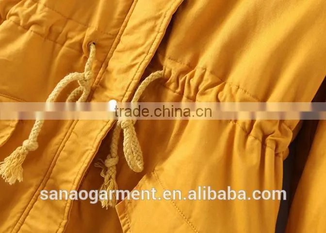 casual women's thicken hooded lambs cotton-padded jacket coats and jackets woman