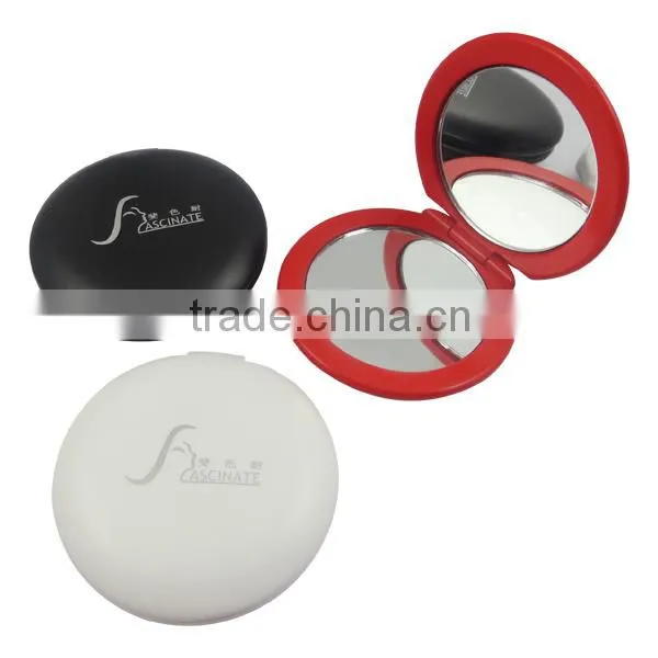 . Double sided round pocket makeup mirror