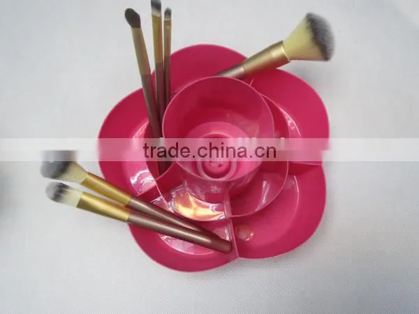makeup rotatable plastic storage tray / flower stand / displays stands / rotating storage tool